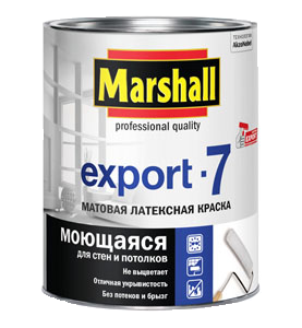 Marshall Export-7 Краска для стен и потолков латексная матовая белая 4.5 л.